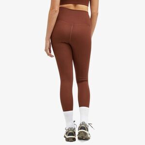 Girlfriend Collective Compressive High-Rise 7/8 Leggings in Earth Brown Size S